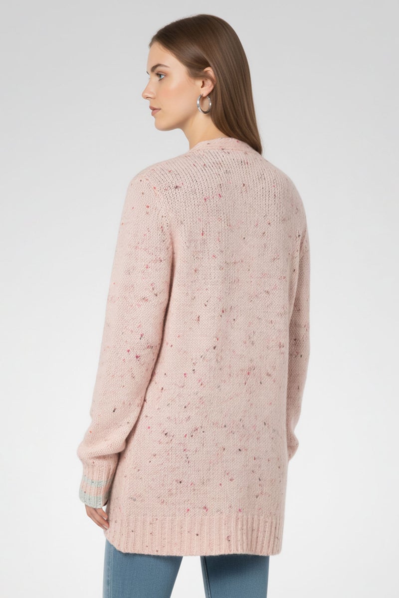Harmont & Blaine Women V-Neck Knitted Sweater, Pink - Image 4